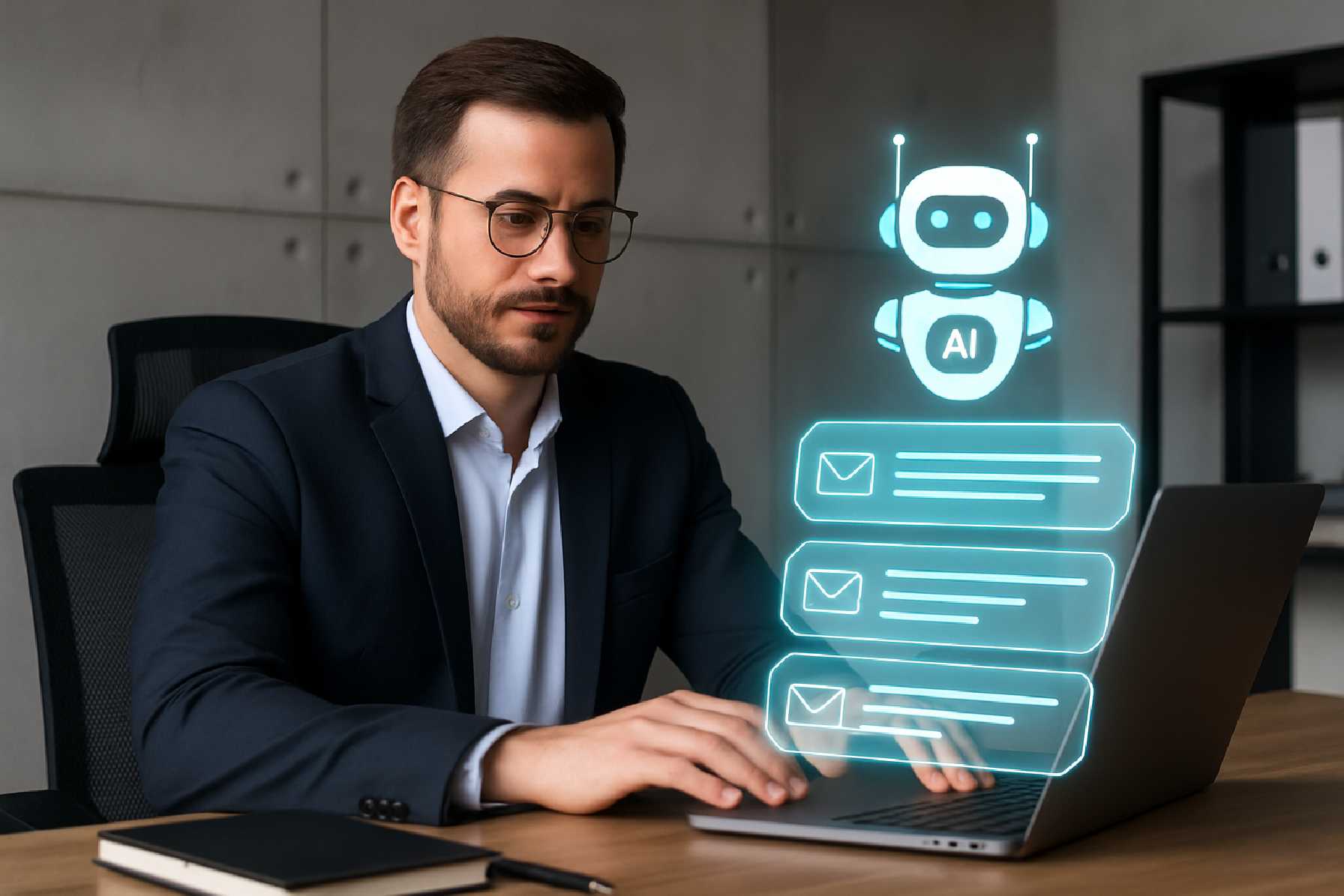 AI לעסק קטן עם אוטומציה של פניות לקוחות