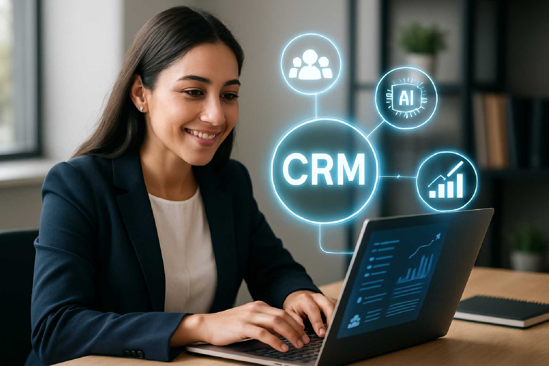 מערכת CRM עם בינה מלאכותית לעסקים קטנים
