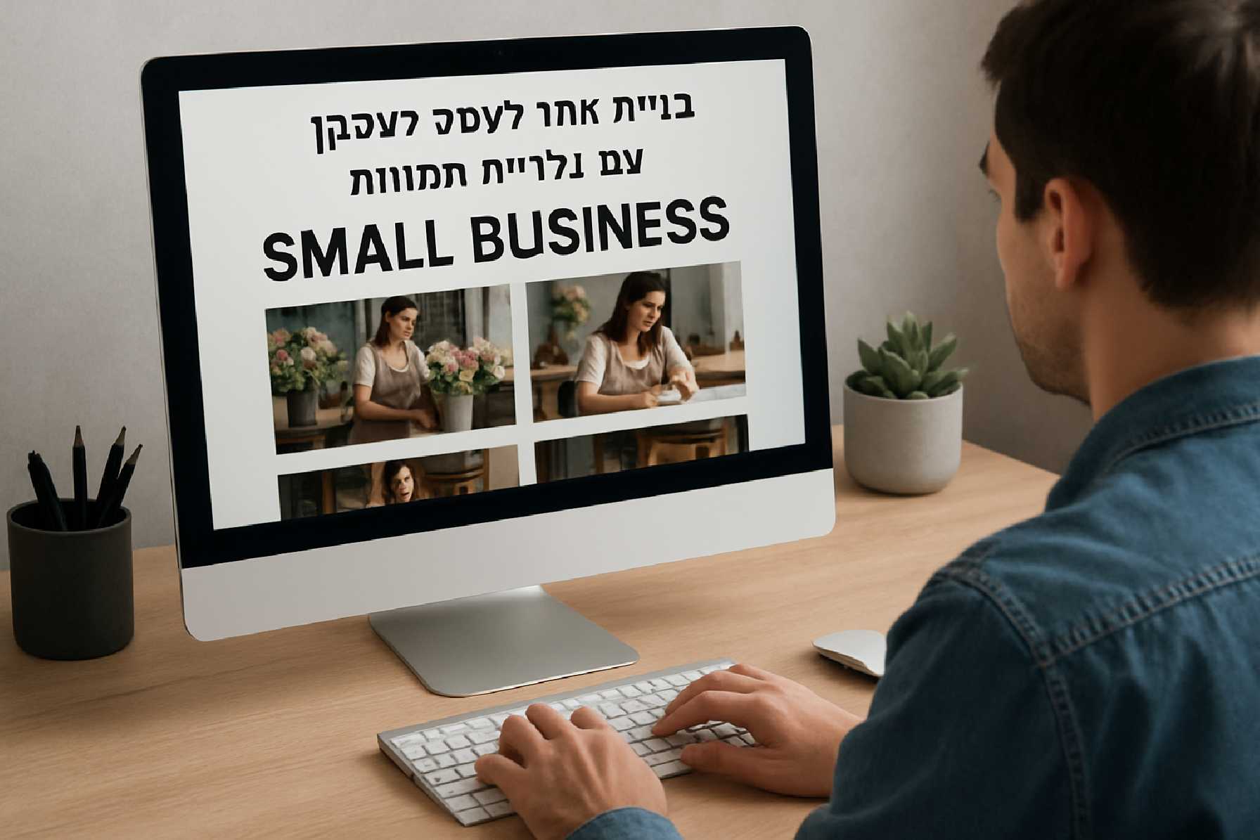 בניית אתר לעסק קטן עם גלריית תמונות