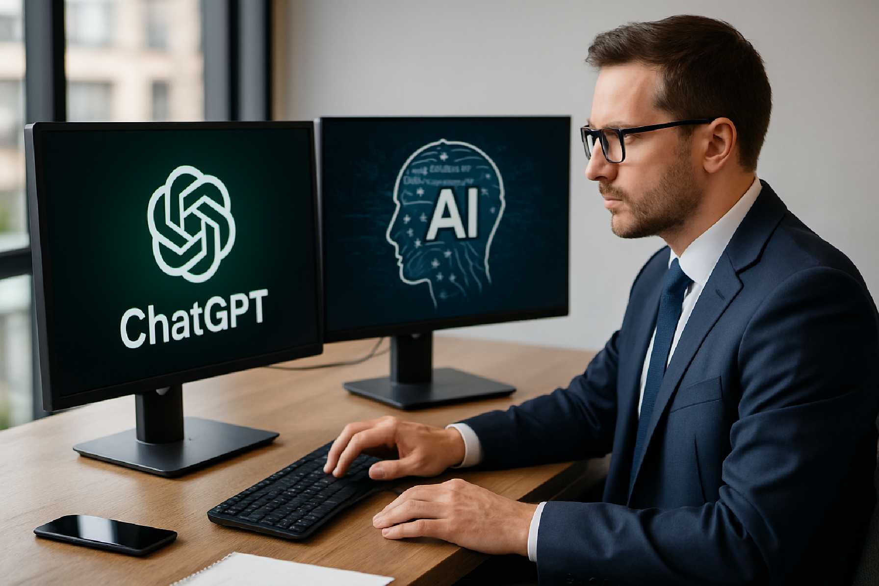 ChatGPT לעסק קטן מול מערכת AI עסקית מקצועית
